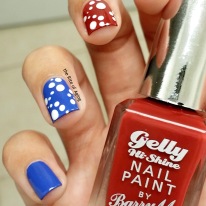 #31DC2015 - Patriotic Dotticure Nail Art | The Rite of Aging
