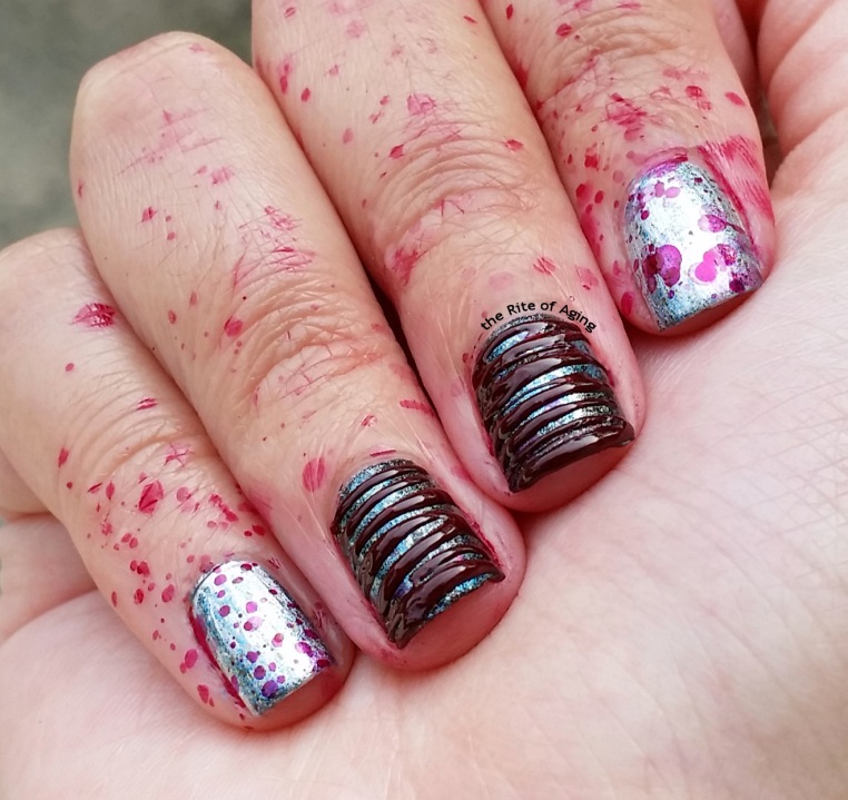 #31DC2015 - Sweeney Todd inspired Nail Art | The Rite of Aging