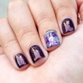 #31DC2015 - Purple Waterspotting #nailart | The Rite of Aging