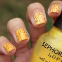 31 Day Global Nail Art Challenge (September 2017) - Day Three: Simple Yellow Double Stamped Nails (#31DC2017) ft. Born Pretty Store stamping plates